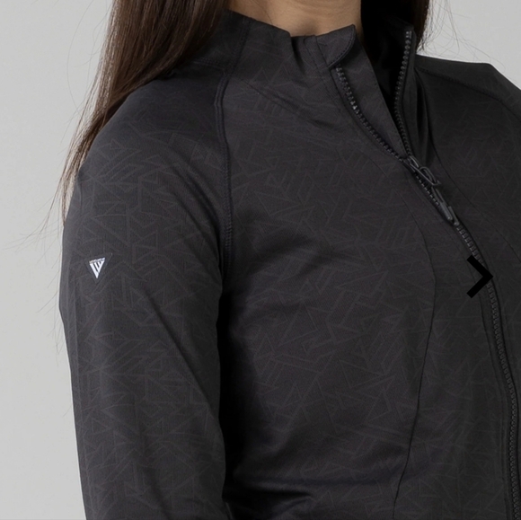 Levelwear Tactic charcoal Gray jacquard Knit Full Zip Runners Jacket  NWT Sz S - Picture 11 of 11